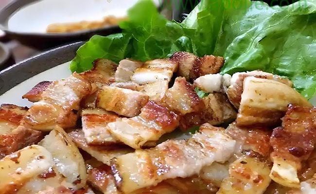 烤三线肉一份